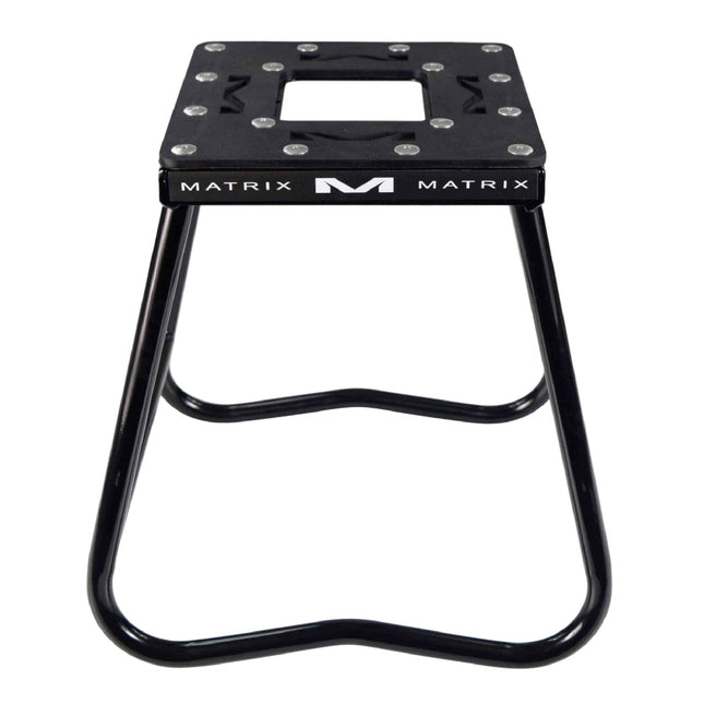 Matrix Concepts C1 Mini Steel Stand - Black | Heavy-Duty Carbon Steel Youth Motocross Lift | 150 lb Capacity | Non-Slip Rubber Top