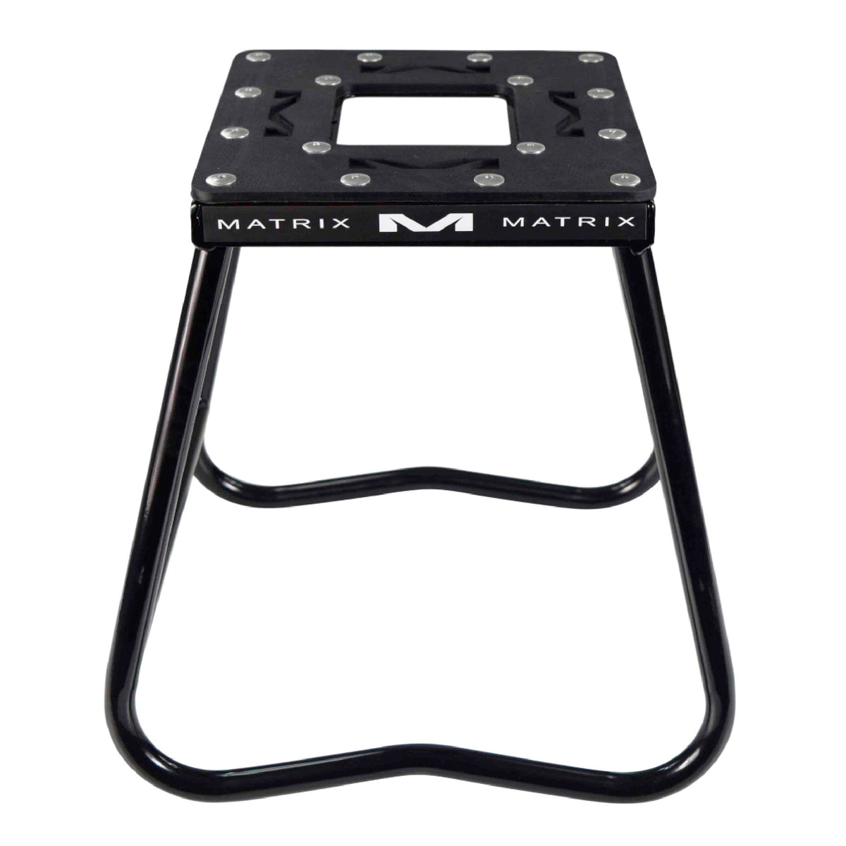 Matrix Concepts C1 Mini Steel Stand - Black | Heavy-Duty Carbon Steel Youth Motocross Lift | 150 lb Capacity | Non-Slip Rubber Top