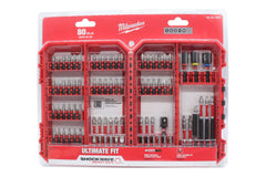 Milwaukee 48-32-4094 SHOCKWAVE Impact Duty Alloy Steel Screwdriver Bit Set - 80-Piece Kit with Wear Guard Tip for Increased Wear Resistance & Optimized Shock Zone for Torque Absorption