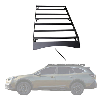 Sherpa 155744 The Olympus Half Height Roof Rack for Subaru Outback - Full-Length Aluminum, 1/4" Side Panels, Drill-Free No Modification, Black Textured Powder Coat Finish
