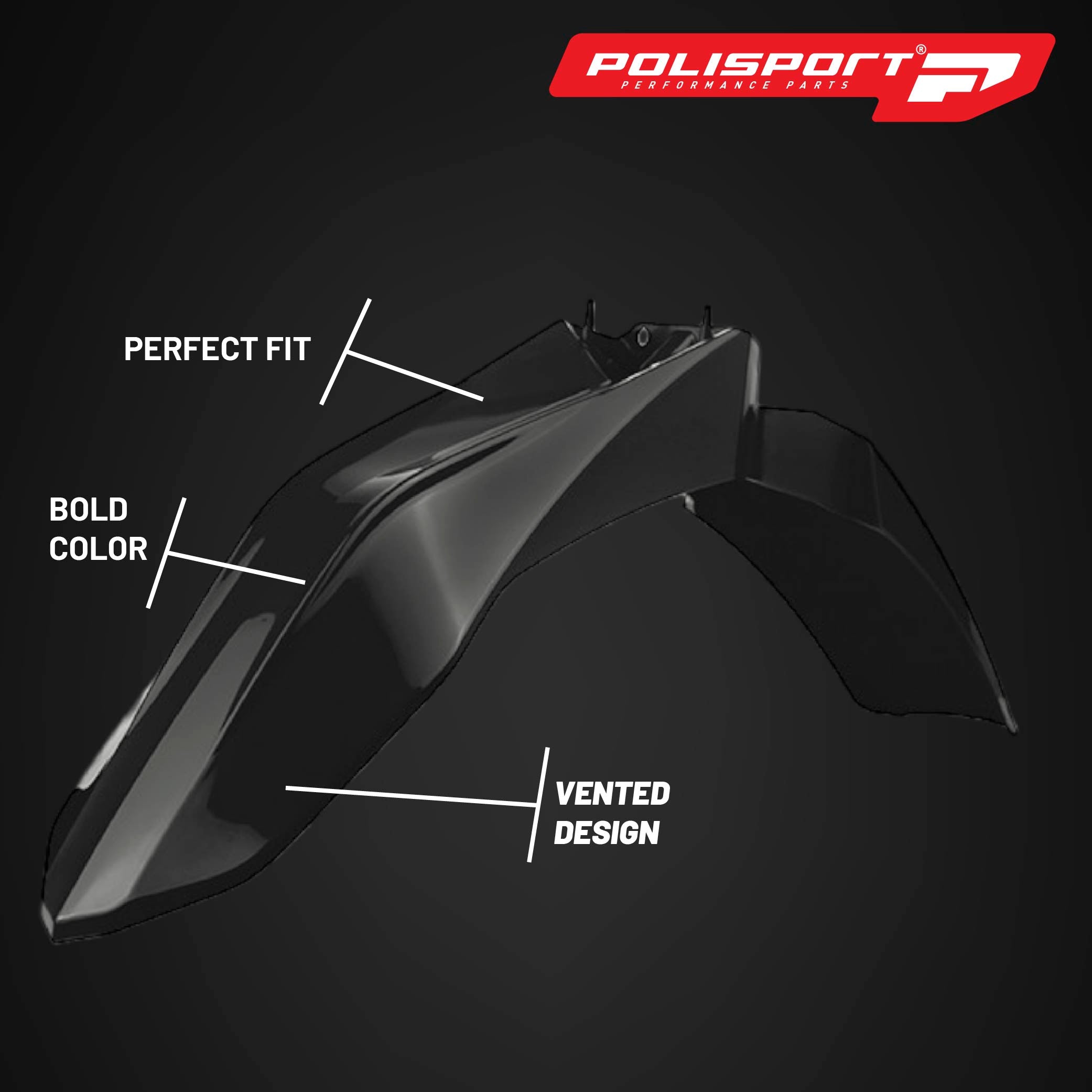 Polisport Motocross (MX) Replica Plastic Kit for GASGAS MR250 & MR300 (2021–2025) Dirt Bike – OEM Quality, Durable, Flexible & Perfect Fit – Black/White