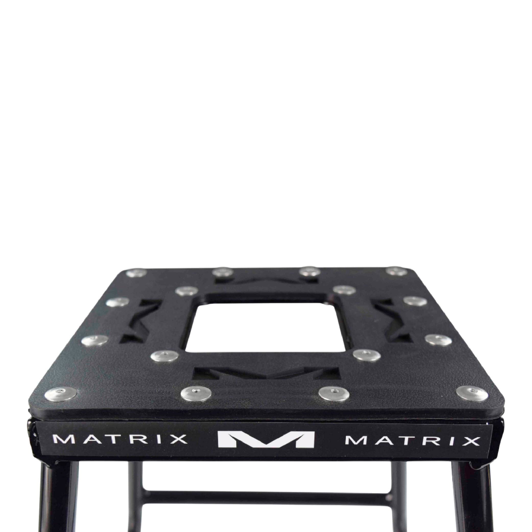 Matrix Concepts C1 Mini Steel Stand - Black | Heavy-Duty Carbon Steel Youth Motocross Lift | 150 lb Capacity | Non-Slip Rubber Top