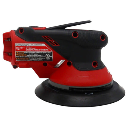 Milwaukee 2584-20 M12 FUEL 12V Cordless Brushless 6 in. Random Orbital Sander, 3/32 in. Orbit, Variable Speed 3,200-12,000 RPM, Tool Only with Backing Pads and Vacuum Ports