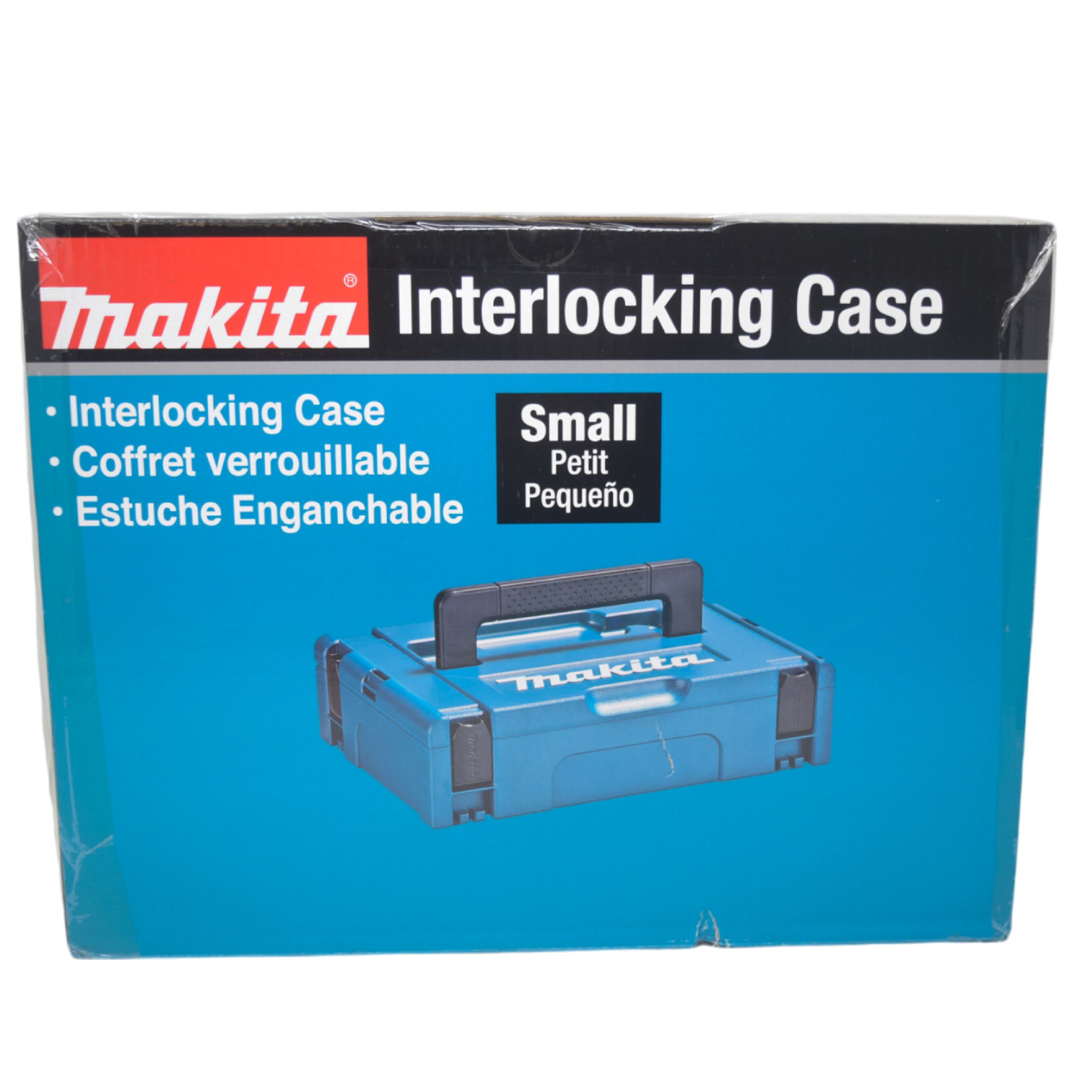 Makita 197210-9 Interlocking Case, Small – Durable Tool Storage Solution, Compact & Stackable, 4-3/8" x 15-1/2" x 11-5/8"