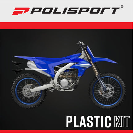 Polisport 8507200003 Motorcycles (MX) Side Panels for Yamaha YZ450F (23+) YZ250F (24+) Dirt Bikes - High-Impact Resistant DGP Technical Plastic with UV Protection, OEM-Style Precise Fit - Black
