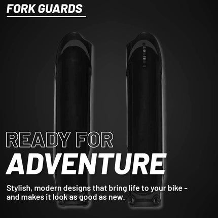 Polisport Fork Guards for Yamaha YZ450F (2023-2026) - Black, Durable Injection-Molded Plastic – Factory Fit & Finish – Roost & Debris Protection – Easy Bolt-On Installation