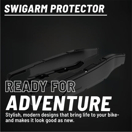 Polisport Motocross Motorcycles (MX) Swingarm Protector for GasGas EC 250/300 (2017-2020), XC 250/300 (2017-2020), Rieju MR 250/300 (2021-2026) Dirt Bikes - Black