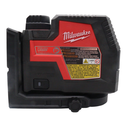 Milwaukee 3522-21 Green 100 ft. Cross Line and Plumb Points Rechargeable Laser Level with REDLITHIUM Lithium-Ion USB Battery and Charger