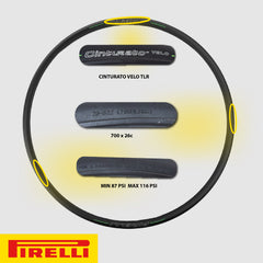 Pirelli Cinturato Velo TLR 26-622 (700 x 26c) Road Bicycle Tire & 23/32-622 Presta P ZERO SmarTUBE - Armour Tech, Clincher Type, Tubeless Ready Bike Tire with Keychain 700x26c(2-Pack Tire & Tubes)