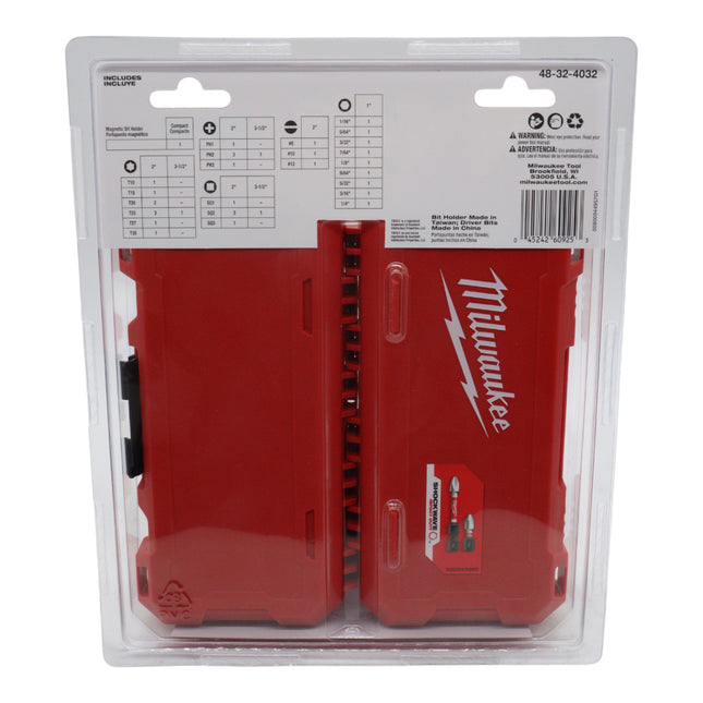 Milwaukee 48-32-4032 Shockwave Impact Duty Alloy Steel Screw Driver Bit Set (35-Piece) - Long Lasting Wear Guard Tips
