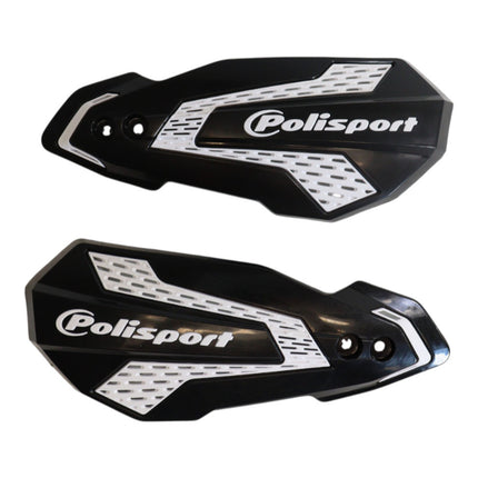 Polisport 8308200062 MX Flow Handguards for Yamaha YZ/YZF/WR 2026+ – Black/White – Pair of Performance Handguards with Durable Finish Perfect Factory Fit Impact Resistant