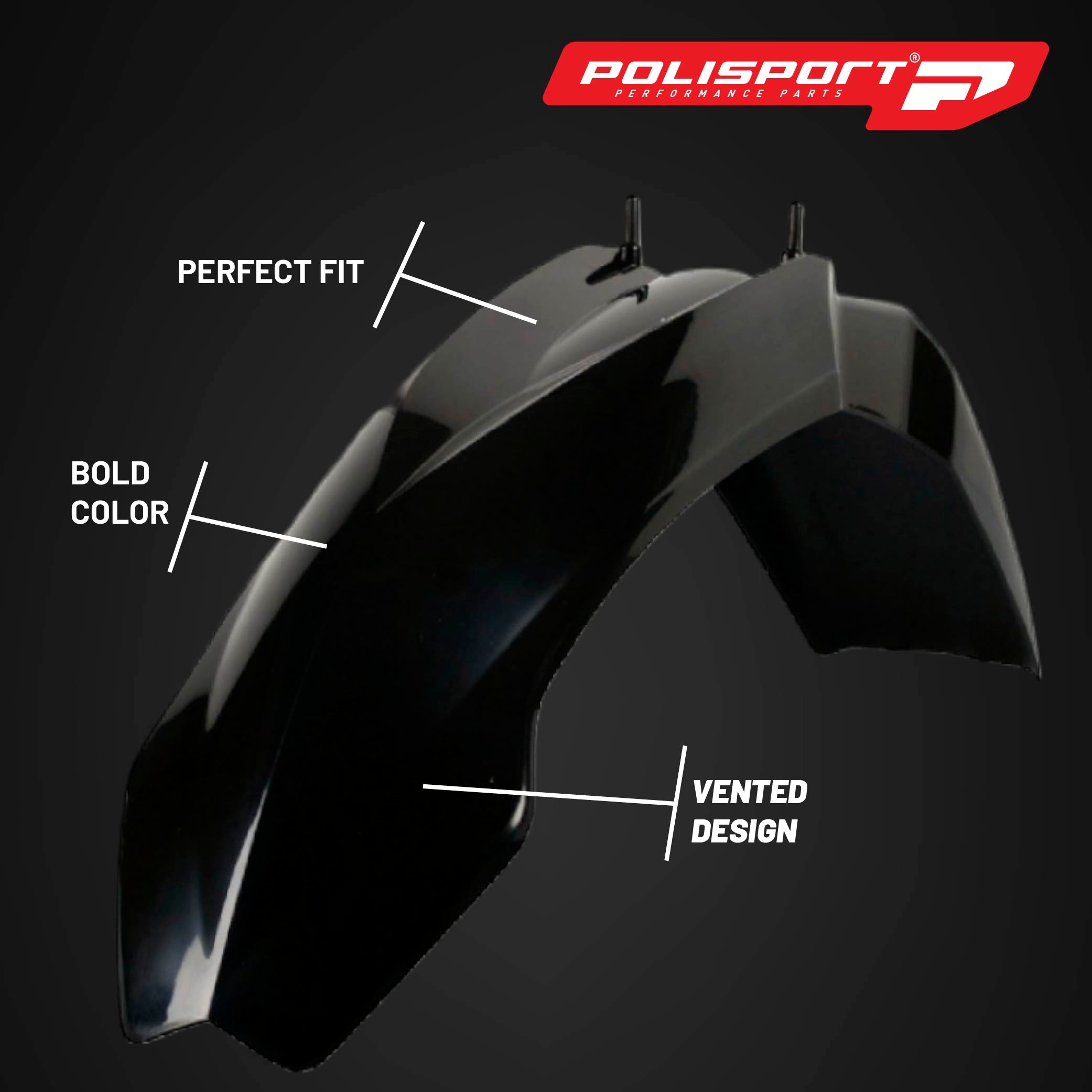 Polisport Motocross (MX) Replica Plastic Kit for KTM SX (2003-04) Dirt Bike – OEM Quality, Durable, Flexible & Perfect Fit – Black