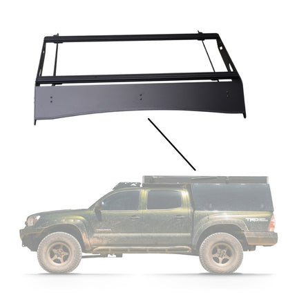 Sherpa 192844 The Animas Full Height 21" Roof Rack for 2005-2023 Toyota Tacoma - Full-Length Aluminum, 1/4" Side Panels, Drill-Free No Modification, Black Textured Powder Coat Finish
