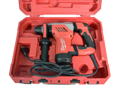 Milwaukee 1-1/8" SDS-Plus Rotary Hammer Kit – 8.0 AMP Corded Hammer Drill with Anti-Vibration Technology, Variable Speed, Hammer/Drill/Chisel Modes, Side Handle, Depth Rod, Carrying Case