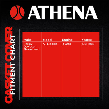 Athena S410195149021 Primary Cover Gasket for Harley 1340cc Shovelhead (1981‑1988) – .030" Primary Cover Gasket, Bulk 10‑Pack