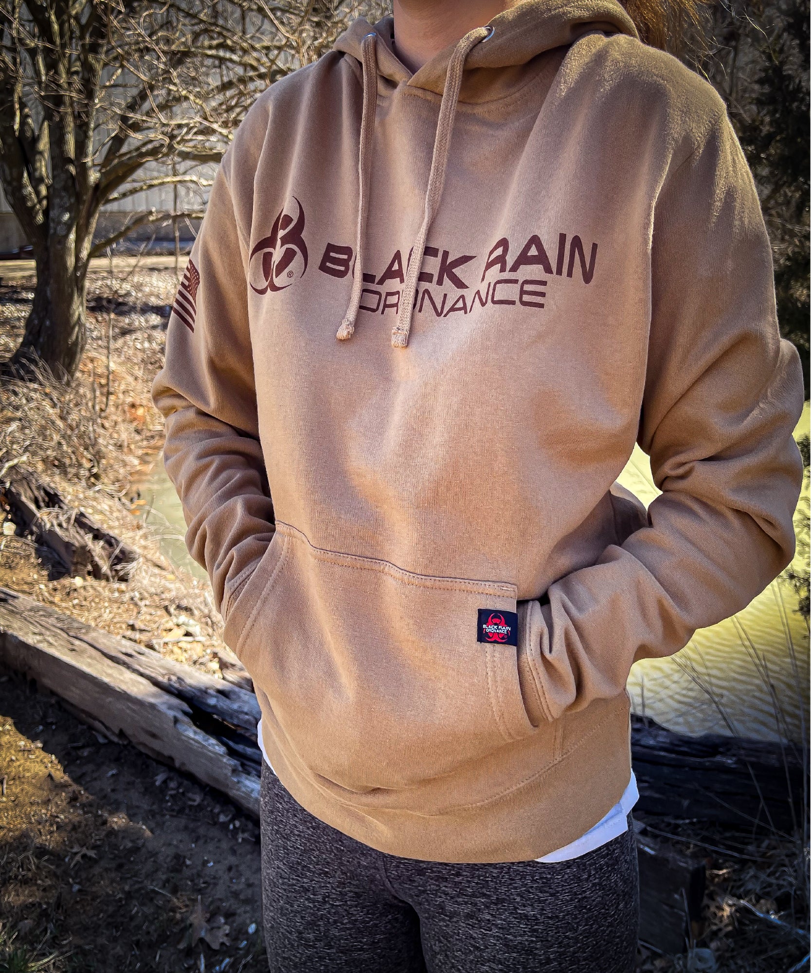 Black Rain Ordnance Premium Blend Unisex Pullover Hoodie with Black Rain Logo