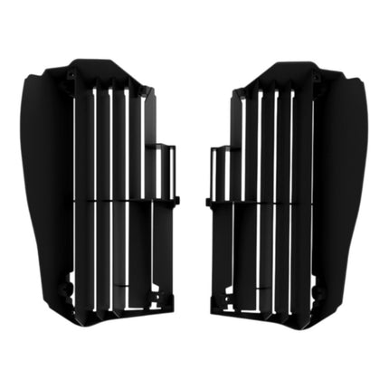 Polisport 8464700003 Radiator Louvers for Yamaha YZ250F YZ450F YZ450FX WR450F 2019+ and YZ450F 2018+ YZ250FX WR250F 2020+ – Durable Black OEM Style Airflow Guards