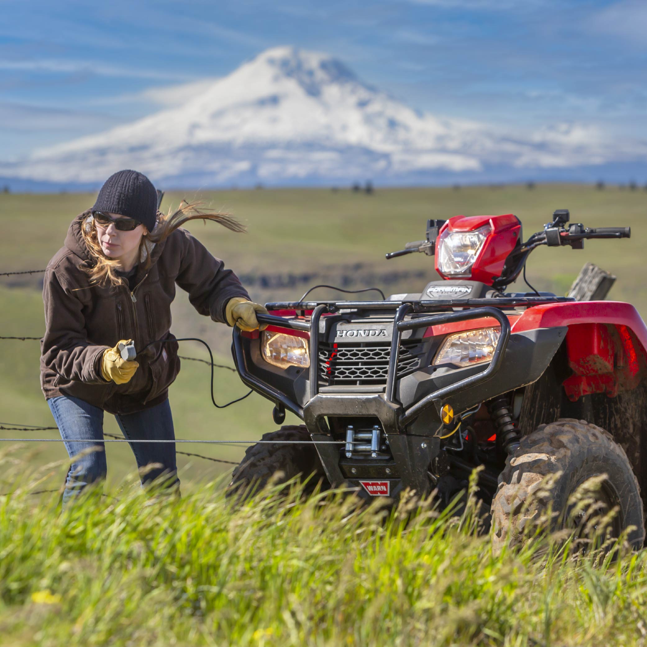 WARN VRX 35 Powersport Winch – 3,500 lb Pulling Capacity, Steel Rope, Sealed Motor, All-Metal Gear Train, Waterproof IP68 Design for ATV/UTV Recovery, Trail Riding & Utility Work