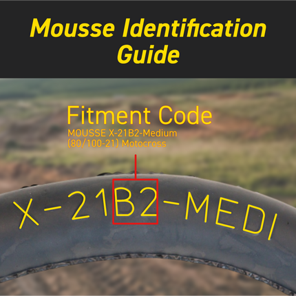 Pirelli Motocross Mousse Set – 80/100-21 Front (X-21B2) & 110/90-19 Rear (X-19E1) Foam Inserts | Flat-Proof Off-Road Tire Inserts for MX Dirt Bikes | Medium Compound | NHS