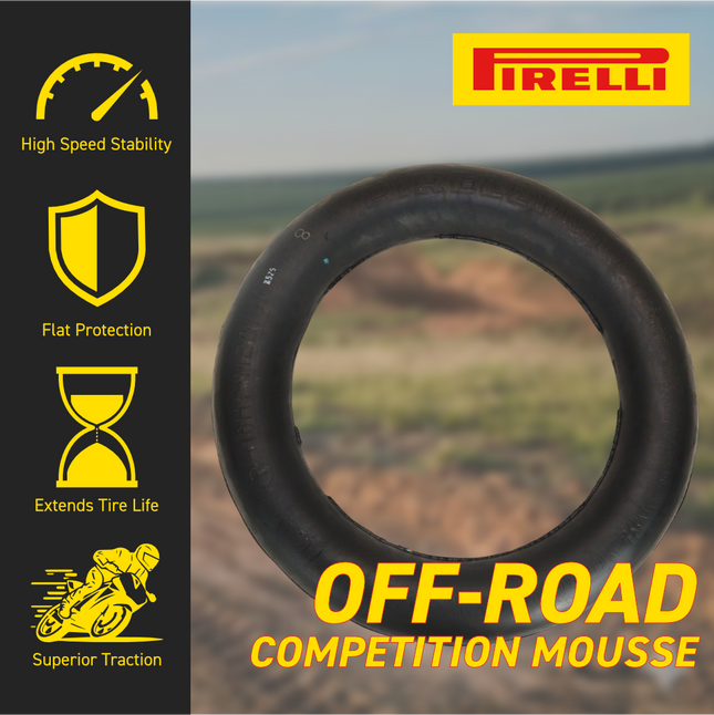 Pirelli Motocross Mousse Set – 80/100-21 Front (X-21B2) & 110/90-19 Rear (X-19E1) Foam Inserts | Flat-Proof Off-Road Tire Inserts for MX Dirt Bikes | Medium Compound | NHS