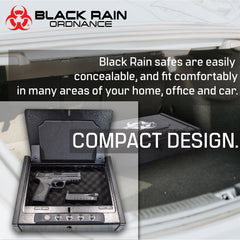 Black Rain Ordnance - Security Safe w/ Biometric Fingerprint or KeyPad Lock (Black)