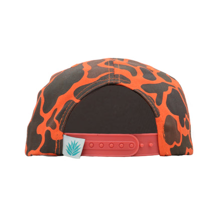 Sendero Provisions Co. Leroy Brown Adjustable Snapback Hat - Orange Camo Printed Pattern, Embroidered Graphic Design, Structured 5-Panel Cotton Twill Cap for Outdoor Adventures-One Size