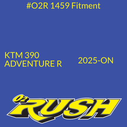 O2 RUSH High‑Performance Adventure Bike & ATV/SXS Air Filter - Fits KTM 390 Adventure (2025+) – Washable, Reusable, Maximum Airflow & Engine Protection - CNC‑Pre-Oiled Air Filter