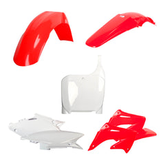 Polisport Motocross (MX) Replica Plastic Kit for Honda CR 125R/250R (2002-03) Dirt Bike – OEM Quality, Durable, Flexible & Perfect Fit – Red/White