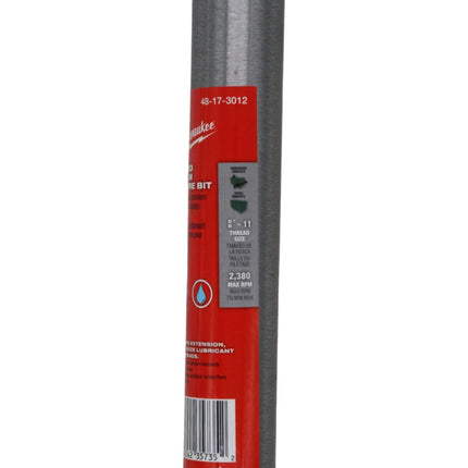 Milwaukee 48-17-3012 1-1/4 in. Diamond Premium Wet Core Bit, 5/8 in. - 11 thread, 15 in. cutting depth