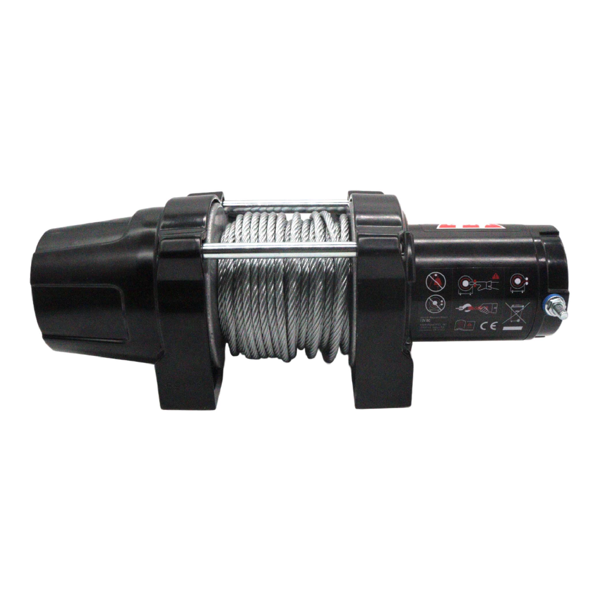 WARN VRX 25 Powersport Winch – 2,500 lb Line Pull Rating, Steel Rope, 12V ATV/UTV Winch with Durable All-Metal Gear Train, Mechanical Brake & Weather-Resistant Design for Powersports Recovery