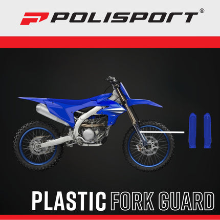 Polisport 8352300009 OEM‑Quality Blue Fork Guards for Yamaha YZ450F (2023→) and YZ250F (2024→) – Durable Injection‑Molded Plastic with Perfect OEM Fit and High‑Gloss Finish