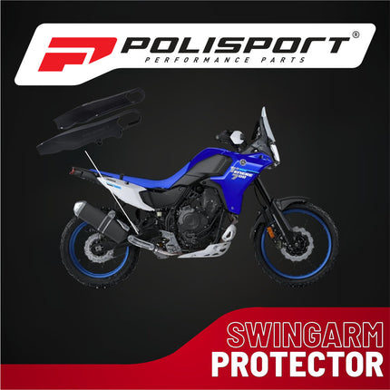 Polisport Motocross Motorcycles (MX) Swingarm Protector for Yamaha Ténéré 700 (2019-2026) Dirt Bikes - OEM-Style Replacement, High Impact & Abrasion Resistance -  Black