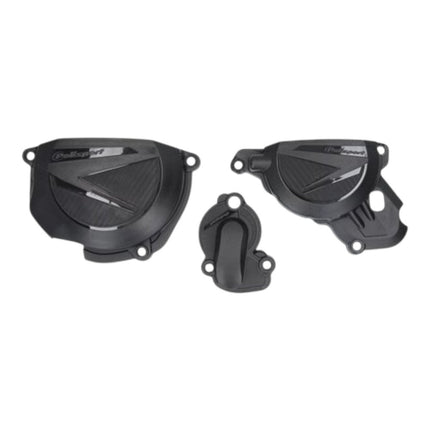 Polisport 91582 Clutch+Ignition Kit for BETA RR 4T 350/390/400/430/450 (2020+) – Black  Durable Plastic Engine Protection Cover Set  Direct Fit Replacement for OEM Parts