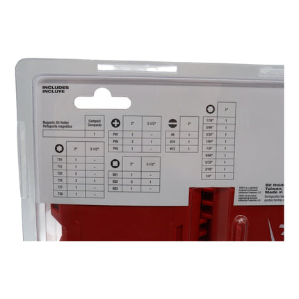 Milwaukee 48-32-4032 Shockwave Impact Duty Alloy Steel Screw Driver Bit Set (35-Piece) - Long Lasting Wear Guard Tips