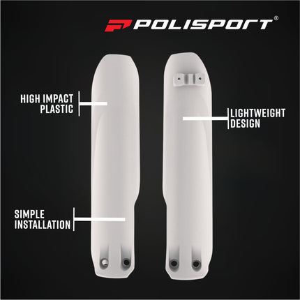 Polisport 8399100002  Fork Guards Beta RR X-Pro / Race (2025-26)  &  Beta RR 2T/4T (2019-26) – Durable OEM‑Style White Fork Protectors