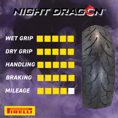 Pirelli Night Dragon GT 200/55R17 M/C 78V Cruiser Motorcycle Rear Tire w/ Keychain