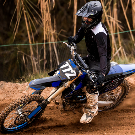 Polisport Motocross (MX) Bullit Handguards for Yamaha YZ, YZF, WR (2026+) Dirt Bikes - High-Impact Resistant Technical Plastic with UV Protection, Dual Mounting Systems, OEM-Style Precise Fit - White