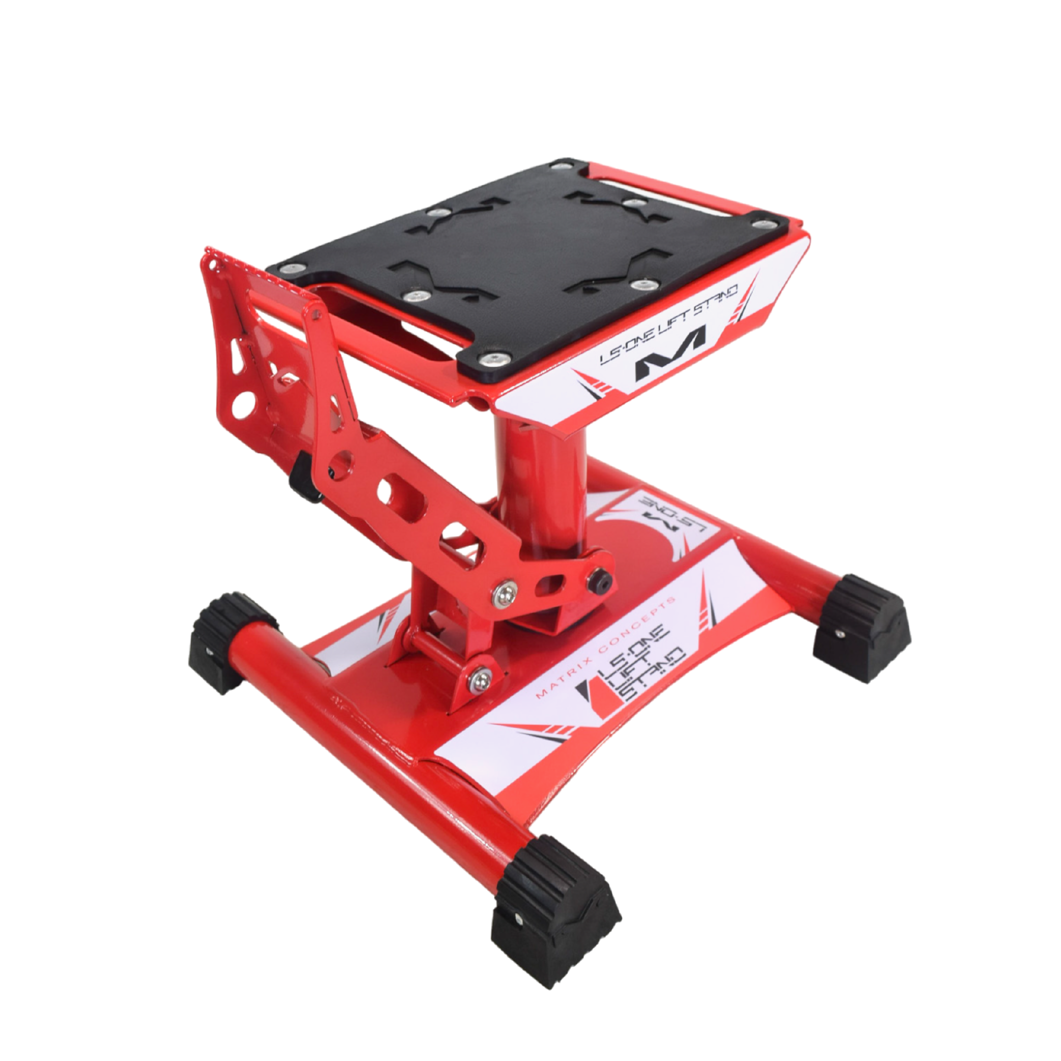 Matrix Concepts LS1 Lift Stand with 500 lbs Capacity for Dirt Bikes (Red)