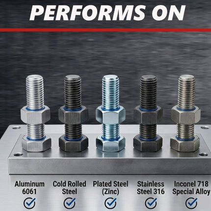 Dynatex Blue Medium Strength Threadlocker 1.69 oz Bottle - Removable with Hand Tools, Locks Fasteners on Metal, Vibration Resistant, Solvent Resistant (6-Pack)