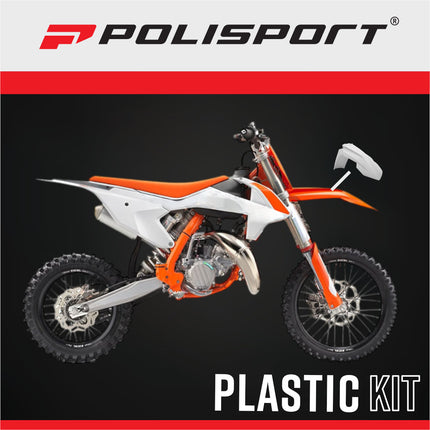 Polisport (MX) Front Fender for KTM SX/SX-F/XC (16-22), XC 250/300 & SX 250 (17-22), EXC/EXC-F/XC/XC-W/XCF-W, XC-W (17-23),XC 125 (21-22) Dirt Bike-OEM Quality, Durable, Flexible, Perfect Fit - White