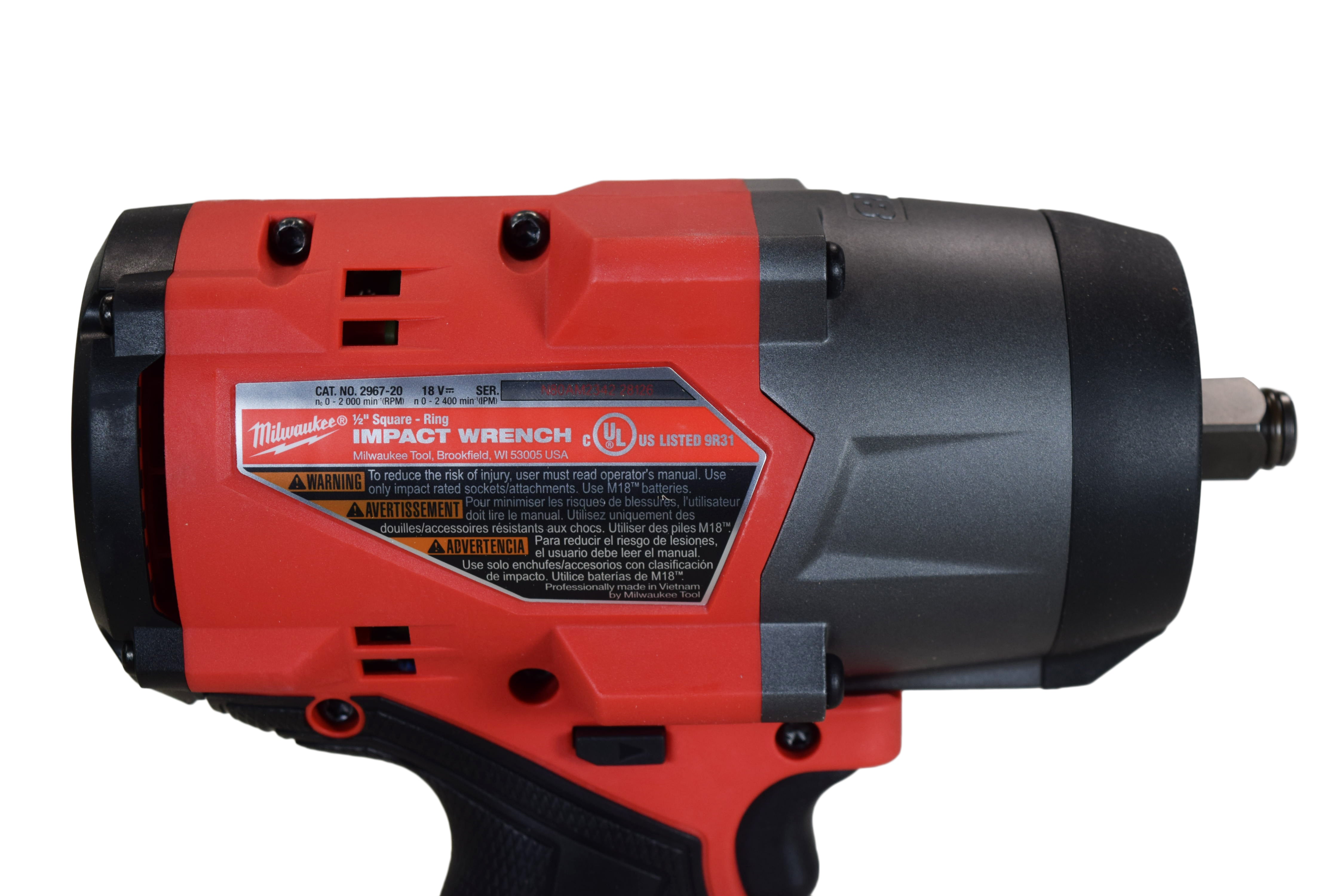 Milwaukee M18 FUEL 18V 1/2" High Torque Impact Wrench Kit with Friction Ring – Powerstate Brushless Motor, Redink Plus Intelligence, M18 REDLITHIUM Battery & Charger – Compact High-Output Impact Tool