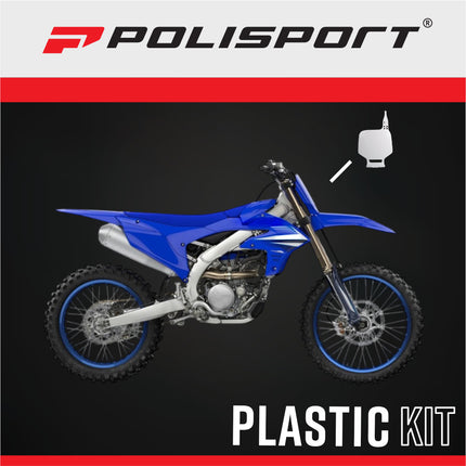 Polisport 8662300002Front Number Plate for Yamaha YZ80 1993?2001 and YZ85 2002?2014 – OEM?Style Durable White Replacement Plate