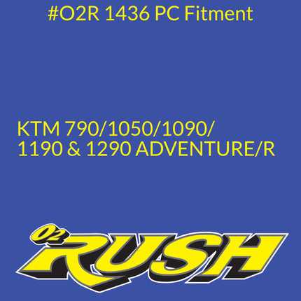O2 RUSH High‑Performance Adventure Bike & ATV/SXS Air Filter - Fits KTM 790/1050/1090/1190/1290 Adventure R – Washable, Reusable, Maximum Airflow & Engine Protection - CNC‑Pre-Oiled Air Filter 2 Pck