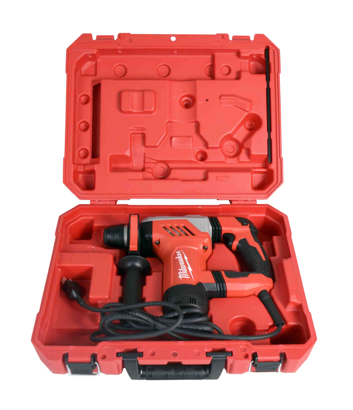 Milwaukee 1-1/8" SDS-Plus Rotary Hammer Kit – 8.0 AMP Corded Hammer Drill with Anti-Vibration Technology, Variable Speed, Hammer/Drill/Chisel Modes, Side Handle, Depth Rod, Carrying Case
