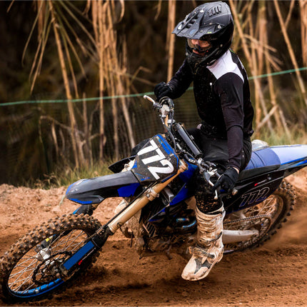 Polisport 8308200064 MX Flow Handguards for Yamaha YZ/YZF/WR 2026+ – Blue/White – Pair of Performance Handguards with Durable Finish Perfect Factory Fit Impact Resistant