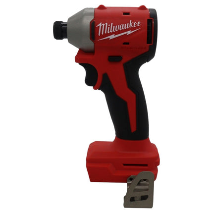 Milwaukee 3650-20 M18 Compact Cordless Brushless 1/4" Hex Impact Driver, 18V, 1,700 in-lbs Torque, 3,600 RPM, Variable Speed Trigger, All-Metal Gearcase, Bare Tool