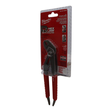Milwaukee 8″ Hex-Jaw Pliers with All-Metal Quick-Adjust Mechanism, V-Jaw Geometry for Maximum Grip, Ream & Punch Handles, Comfort Grip and Rust-Resistant Forged Design