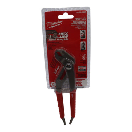 Milwaukee 8″ Hex-Jaw Pliers with All-Metal Quick-Adjust Mechanism, V-Jaw Geometry for Maximum Grip, Ream & Punch Handles, Comfort Grip and Rust-Resistant Forged Design