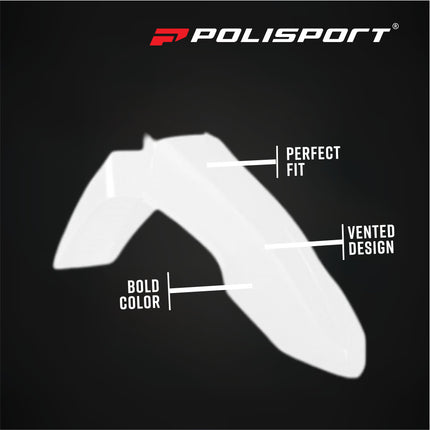 Polisport 91666 Full Plastic Kit for Yamaha YZ450F 2026+ – White/Black – Complete Replica Bodywork with Front & Rear Fenders, Radiator Scoops, Airbox Cover, Fork Guards, Number Plate & Side Panels