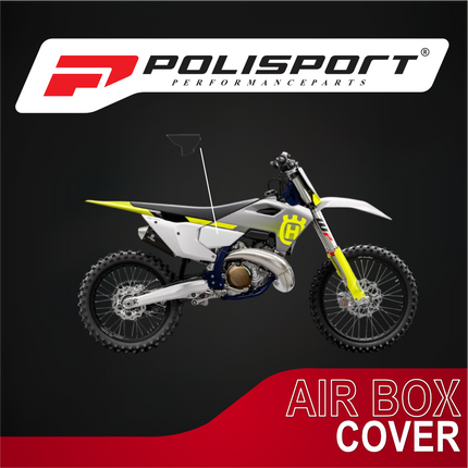 Polisport 8611800002 AirBox Cover for Husqvarna TC/FC 2025+ & TE/FE 2026+ – Black – OEM-Style Replica Plastic with Durable Gloss Finish Perfect Factory Fit Impact Resistant